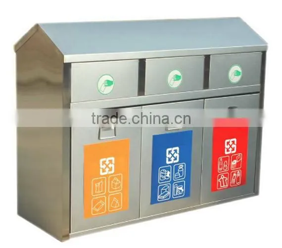 Arlau Outdoor Steel Environmental Protection Dustbin photo-2