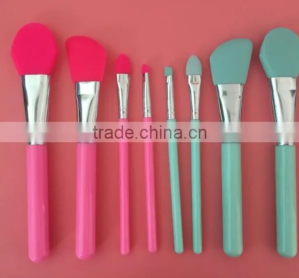 Face Mask Brush, Silicone Cosmetic Brush Set of 6 Facical Mask Brush Set and Eye Makeup Brushes photo-2