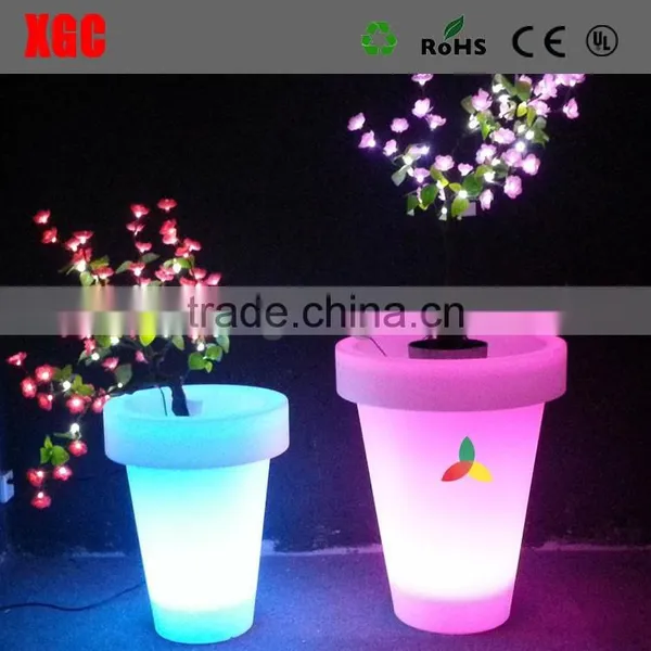 Lighting up Plastic Decorative Flower Pots, Outdoor Flower Pot GD120 photo-2