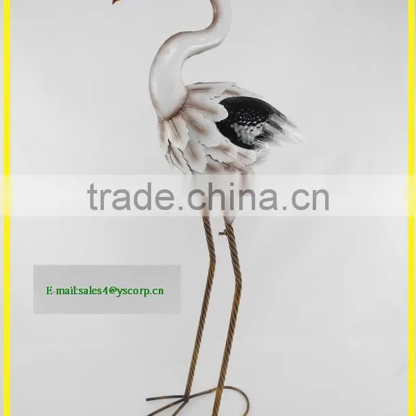 Garden Status Metal Crane Home Garden Decoration Big Bird photo-2