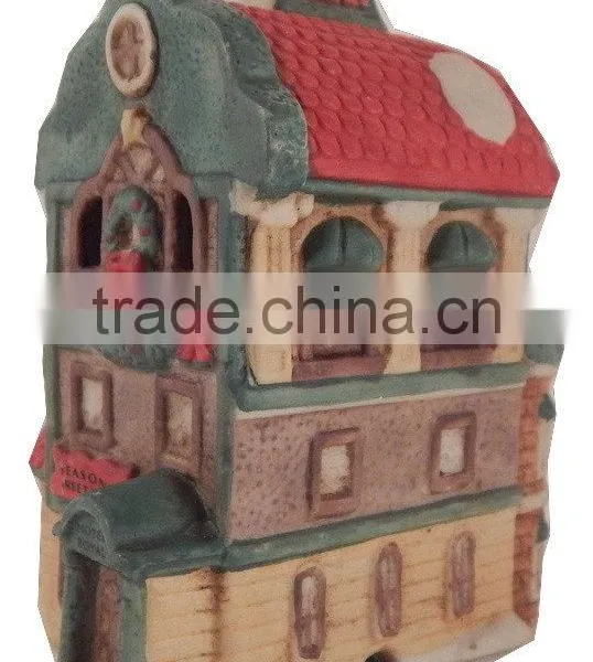 Hand Painted Porcelain Christmas Village photo-3