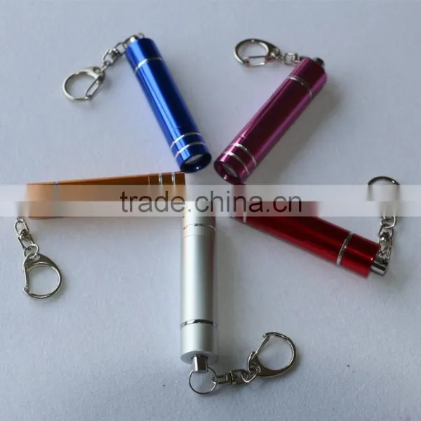 Promotional Gift , Mini Size Retracted LED Light Torch With Key Chain photo-2