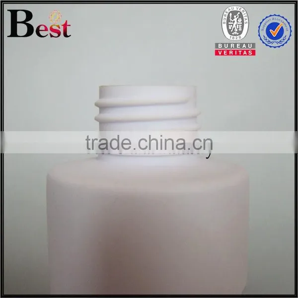 Cosmetic Screen Printing Flat Shoulder Beard Oil Pomade Shampoo Detergent Lotion White Aluminum Pump 200ml Plastic Bottle photo-4