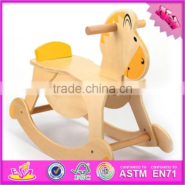2016 New Fashion Baby Wooden Diy Rocking Horse, Hot Sale Kids Wooden Diy Rocking Horse W16D063 photo-5