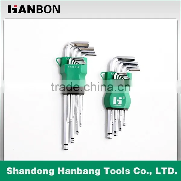 High Quality 9Pcs L Type Hex Key Set With Ball Head photo-2