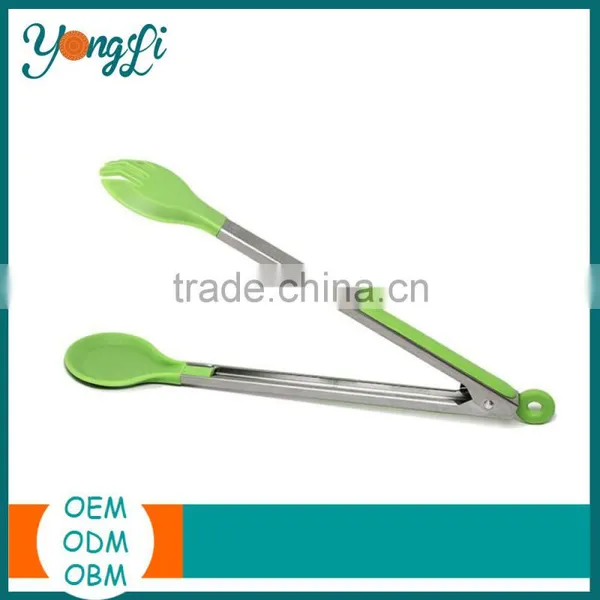 Easy Life Silicone Food Clip Stainless Steel Serving Tongs photo-2