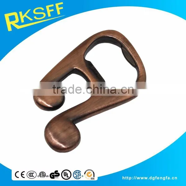 Music Notation Shape Bottle Opener With Zinc Alloy photo-2