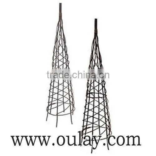 Mini Black Bamboo Trellis/bamboo Garden Trellis Suport Plants photo-3