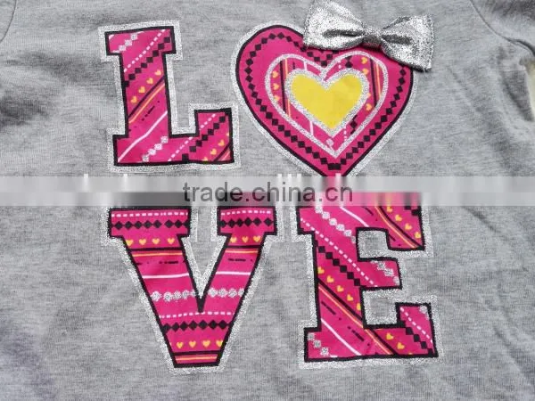 Garment Stocks Girl's Fashion New Desgin T-shirt photo-2