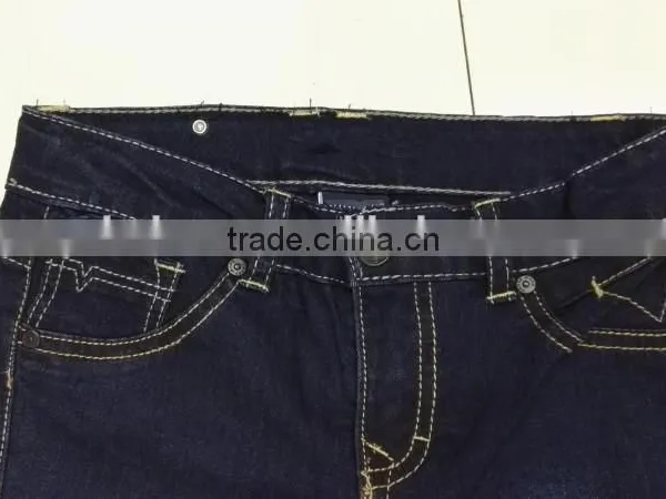 Yiwu Stocks Lots Girl's Fashion High Quality Tight Jeans photo-3