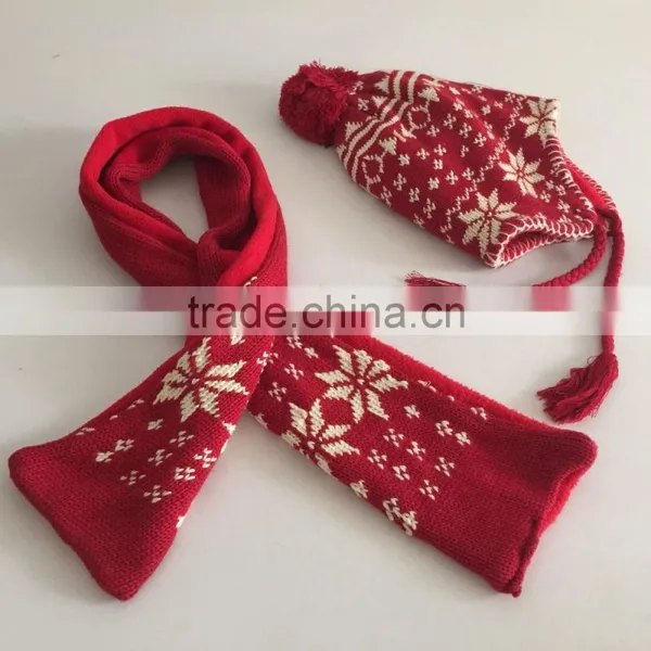 Winter 3 Knitted Scarf Hat Glove Sets photo-5