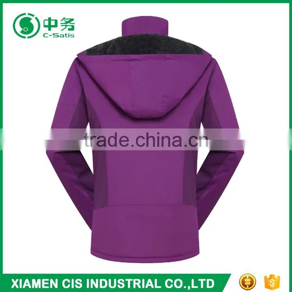 New Style Winter Warm Hooded Softshell Clothing Women Snowboard Jacket photo-5