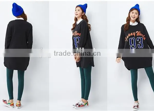 Female Hemp Grey Long-sleeved Straight Front Piece Print Dress photo-2