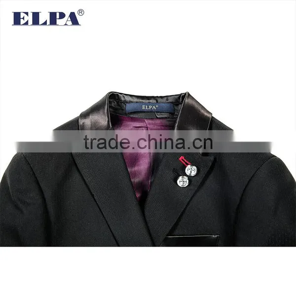 ELPA NXB0075 Designer 3 Piece Fancy Tailor Made Slimming Black Red Boys Suits photo-6