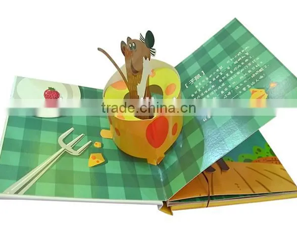 Children Board Book Printing Glossy/matt Vanish Pop-pu Book 3D Card Paper Book Printing for Kids photo-3