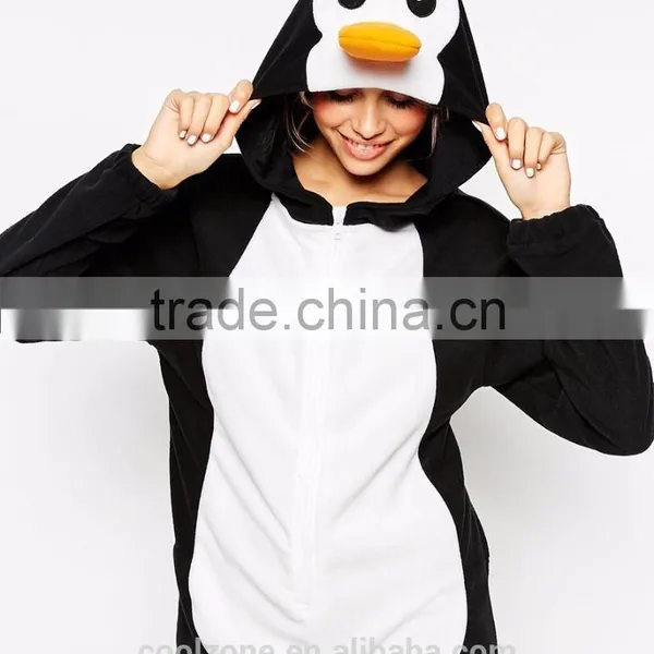 Hot Selling Relaxed Fit Penguin Design Onesie Women Wholesale Adult Christmas Pajamas photo-5