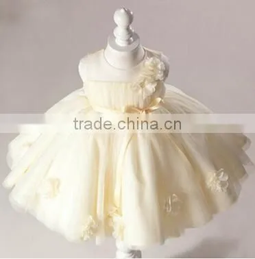 Wholesale European Kids Wear 2015 Spring Red Flower Girl Dress Sewing Patterns photo-4