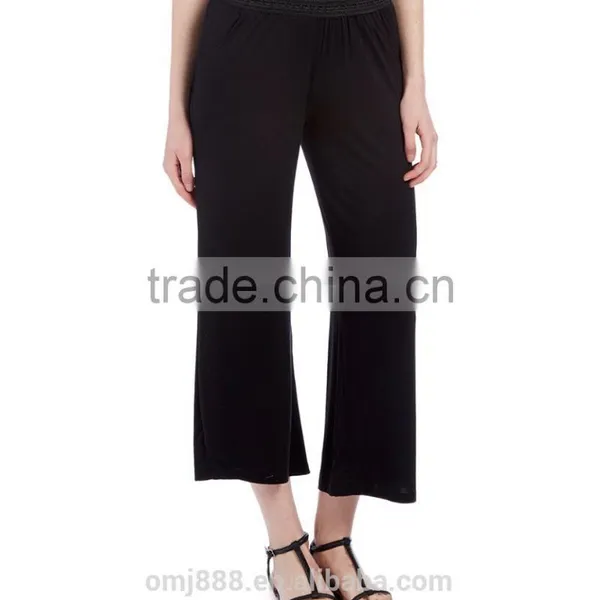2016 Plus Size Women Crop Palazzo Pants photo-2