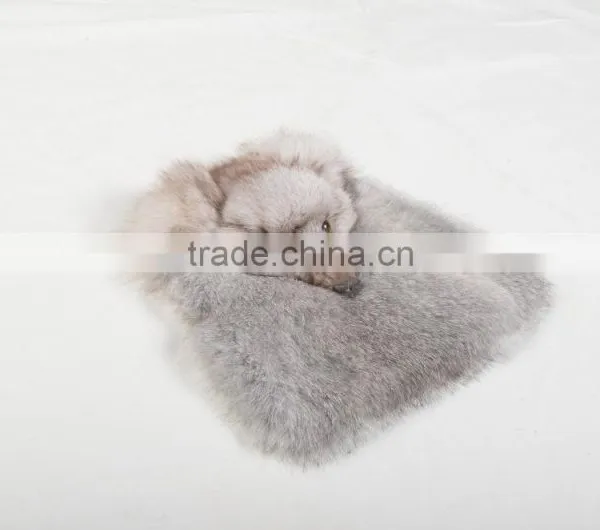 Girls FoxType Rabbit Fur Fashion Envelope Bag photo-6