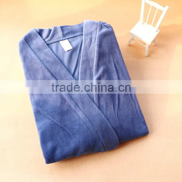 Luxury 5 Star Hotel Velvet Printed Bath Robe photo-2