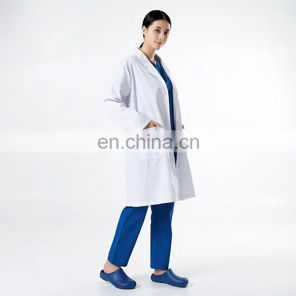 White Women's 65%polyester 35%cotton Lab Coat photo-3