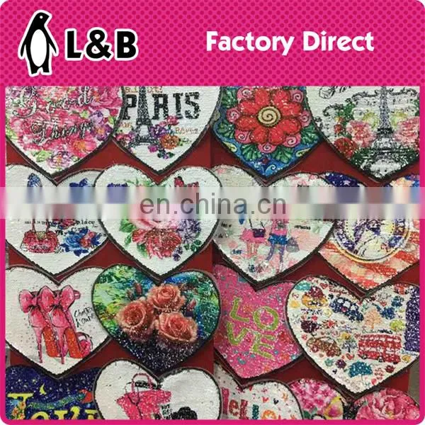 Fashion Embroidery Two Side Design Reversible Sequins Patch photo-3
