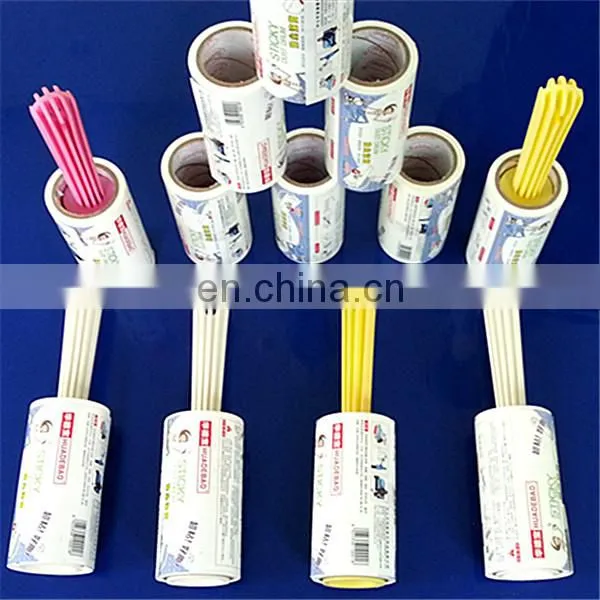 PE Adhesive Paper Roller Sticky For Clothes Dust Remove Lint Roller photo-4