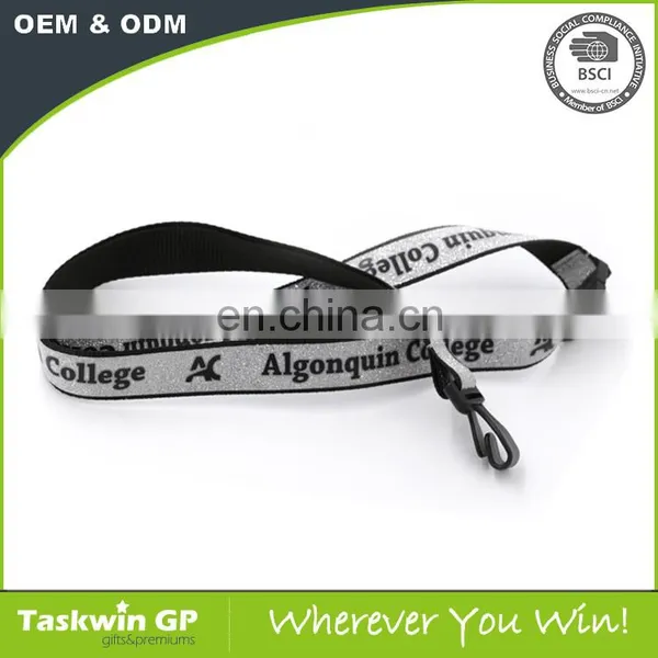 Custom Supplies Promotional Polyester Glitter Neck Lanyard photo-3