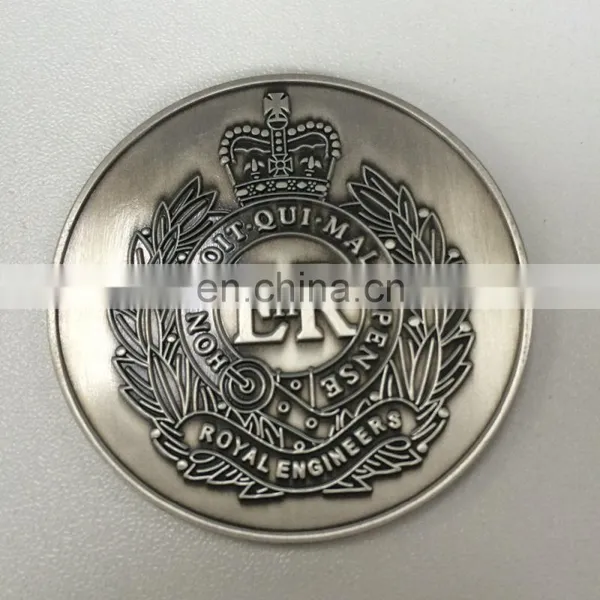 Zinc Alloy Casting Coin Antique Silver Custom Coin With Logo of Football League photo-2