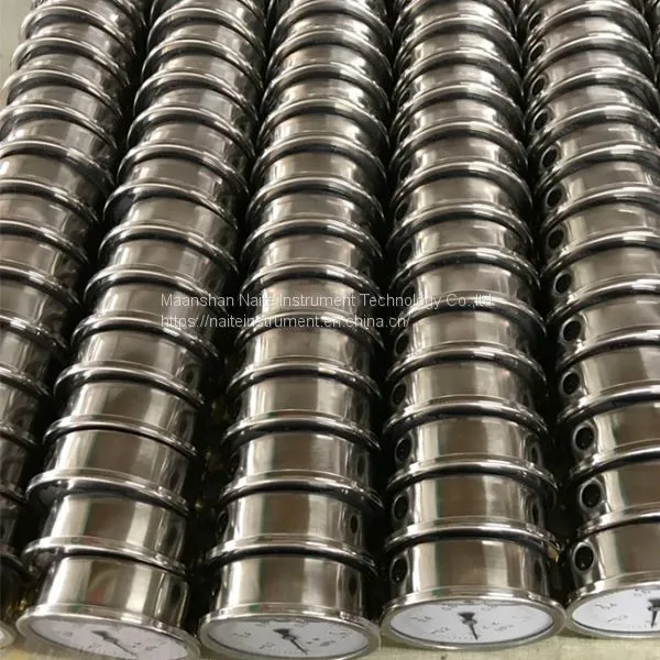 100mm 1Mpa Big Dial Bottom Connection Stainless Steel Hydraulic Pressure Gauge photo-5