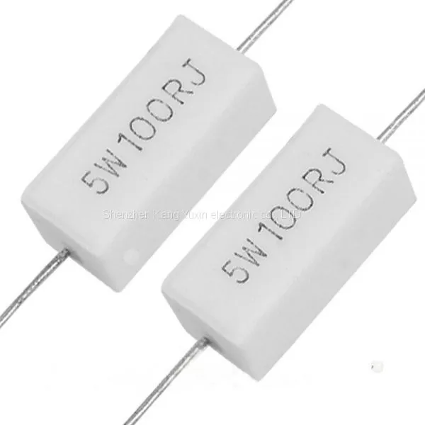 Fake Load Cement Resistors 5W 10 Ohm 10R Cement Resistance Good Heat Resistance and High Load Power photo-4