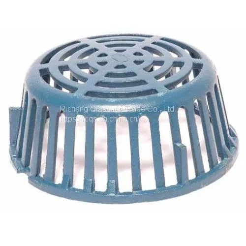 Middle Sump 12 Inches Cast Iron Roof Drain With 2 Inch Push-On Outlet for Roof Drainage photo-2