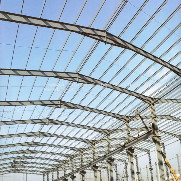 New Design Reliable Seismic Earthquake Prefabricated Light Steel Structure Muti Slope Workshop photo-2