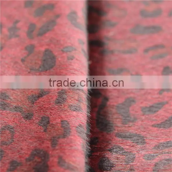 Leopard Print Fabric Horse Hair Fabric for Shoes photo-4