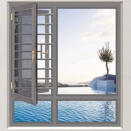 Tempered Glass Aluminium Casement Window photo-2