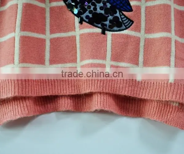Batwing Mohair Sweater for Women Cute Pattern Knitting Loose Sweater photo-4