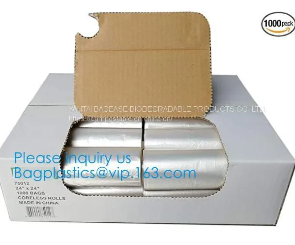 Eco Friendly Compostable Biodegradable Commercial Bags,100% Environment Friendly Compostable Cornstarch Garbage Bags Pac photo-5