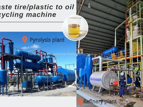 Small Big Scale DOING Waste Tire Plastic To Diesel Recycling Machine For Sale photo-4