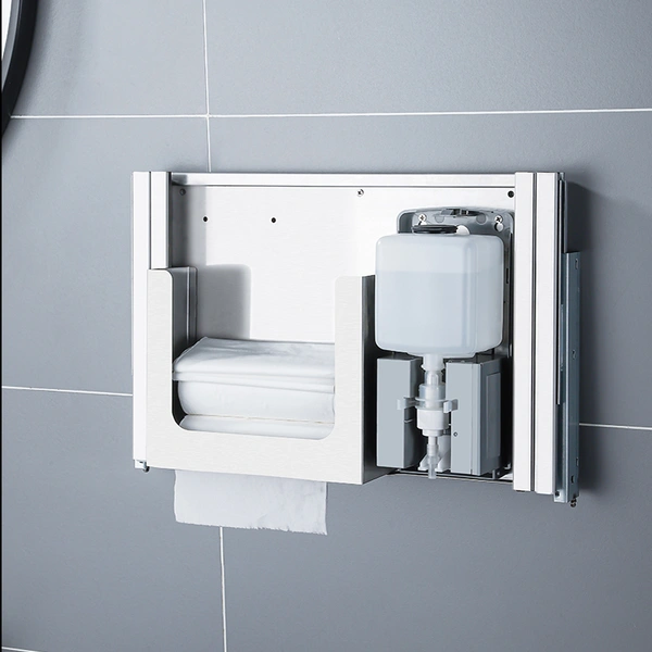 Automatic Hand Soap Dispenser Powered Wall Mount Abs photo-3