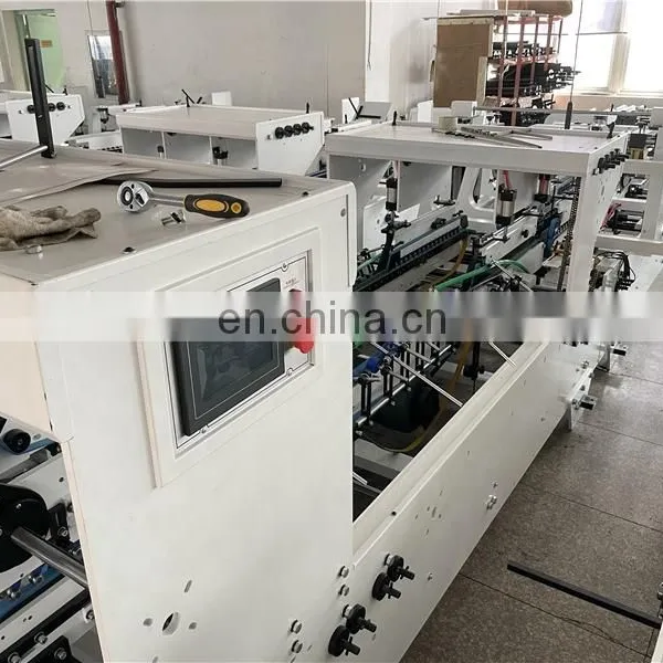 GDFG900 High Speed Carton Paperboard Silk Stocking Candy Box Folding Gluing Machine, Automatic Crash Lock Bottom Folder Gluer photo-3