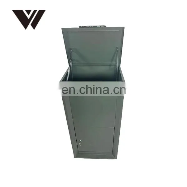 Customized Galvanized Steel Waterproof Vertical Top Access Sheet Metal Package Storage Parcel Letter Delivery Drop Box photo-4