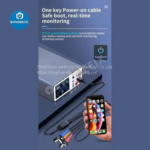 JC-ID Aixun P2408 Power Supply Test Cable For IPhone 6-13 Android photo-4