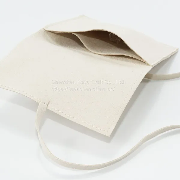 Suede Fabric Jewelry Earrings Ring Necklace Drawsrting Packaging Bags Pouch photo-5