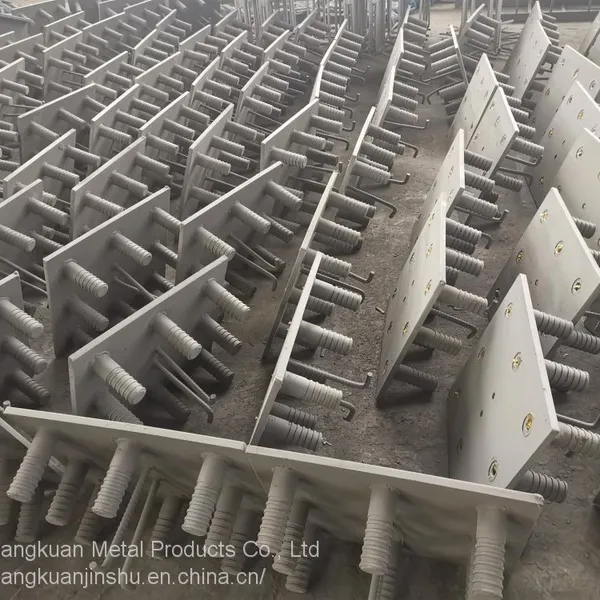 Customized Support for Embedded Parts of Seismic Support Brackets for High-speed Railway Bridges Using Multi-element Alloy co Infiltration Zinc Anti Falling Beam Blocks photo-4