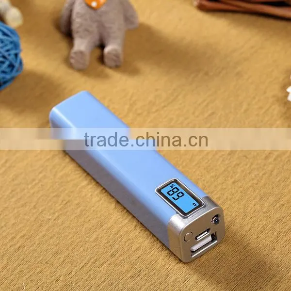 Mini Cheap Portable Lcd Display 2600mAH Power Bank ,metal Lipstick photo-4