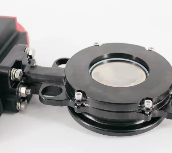 Pneumatischer oder elektrischer Aktuator kompatibles vollfluorbeschichtetes Schmetterlingsventil mit Ein/Aus- und intelligenter Regeloptionen photo-3