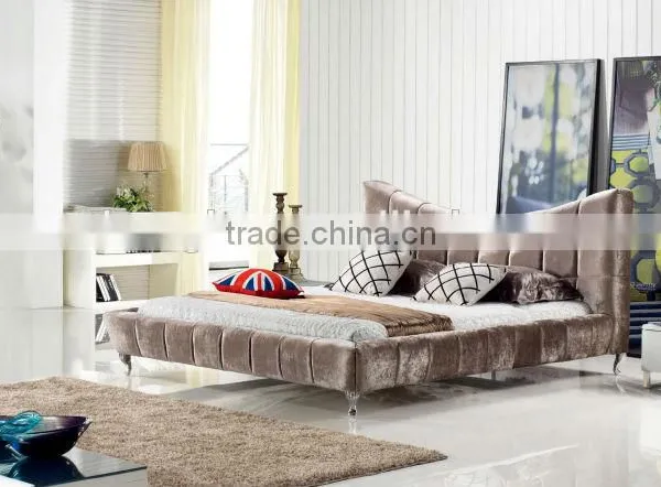 K1715 Bedroom Furniture Modern Fabric Bed