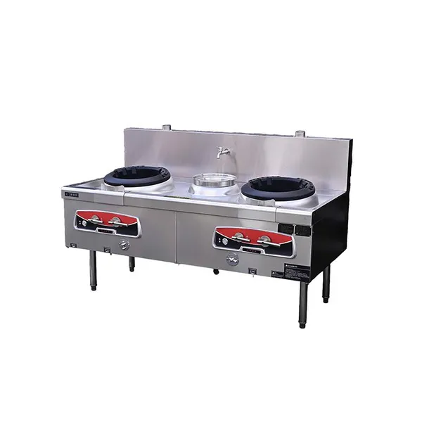 Quiet Chef Series Natural Gas Double Wok & Single Warm Stove photo-2