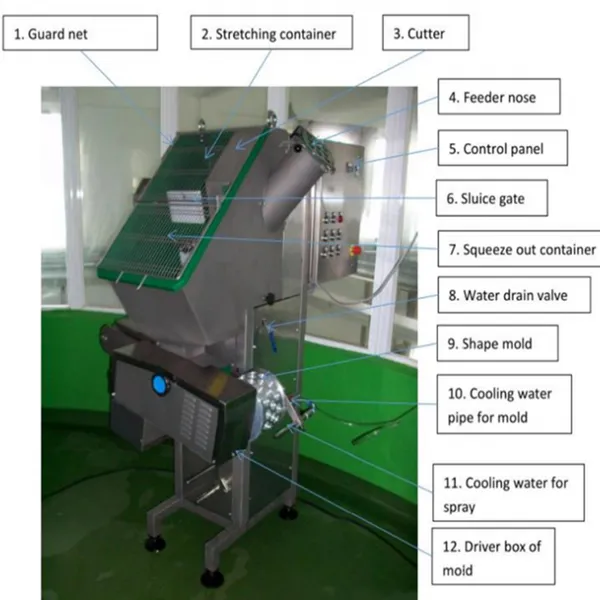 Mozzarella Cheese Cutting Cooking Stretching Moulding Making Machine photo-2