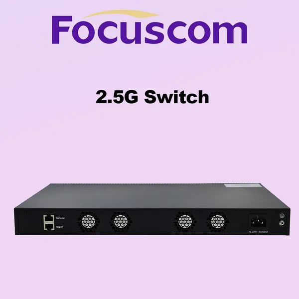 L3 Managed Data Center Switch, 48-Port 2.5G Base-T, 4x 25G SFP28 & 2x 40G QSFP+ Uplinks, High-Density Network Switch Focuscom S5860-48M4X2Q photo-4